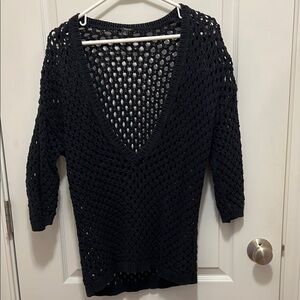 Ann Taylor Navy Knit Women's Sweater